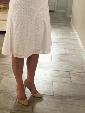 Lauren Ralph Lauren 100%
Cotton A-Line Eyelet Skirt